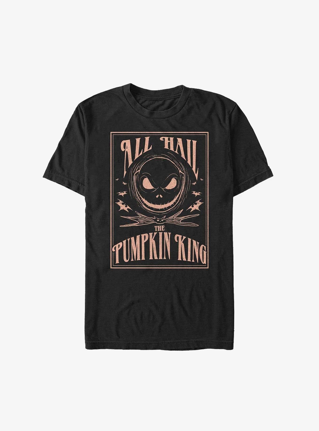 Disney The Nightmare Before Christmas Hail The Pumpkin King Extra Soft T-shirt | Trendy Graphic Tee | Casual Unisex T-shirt