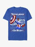 Marvel Captain America Sam Wilson Ugly Christmas T-Shirt T-Shirt | Trending Design | Top Pick For Fans