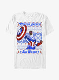 Marvel Captain America Sam Wilson Ugly Christmas T-Shirt T-Shirt | Premium Graphic | Top Pick For Fans