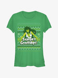 Marvel Hulk She-Hulk Season's Greetings Ugly Christmas Girls T-Shirt T-Shirt | Streetwear Vibe | Perfect For Daily Wear