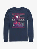 Marvel Spider-Man Miles Morales Ugly Christmas Long-Sleeve T-Shirt T-Shirt | Aesthetic Graphic | Great Gift Idea