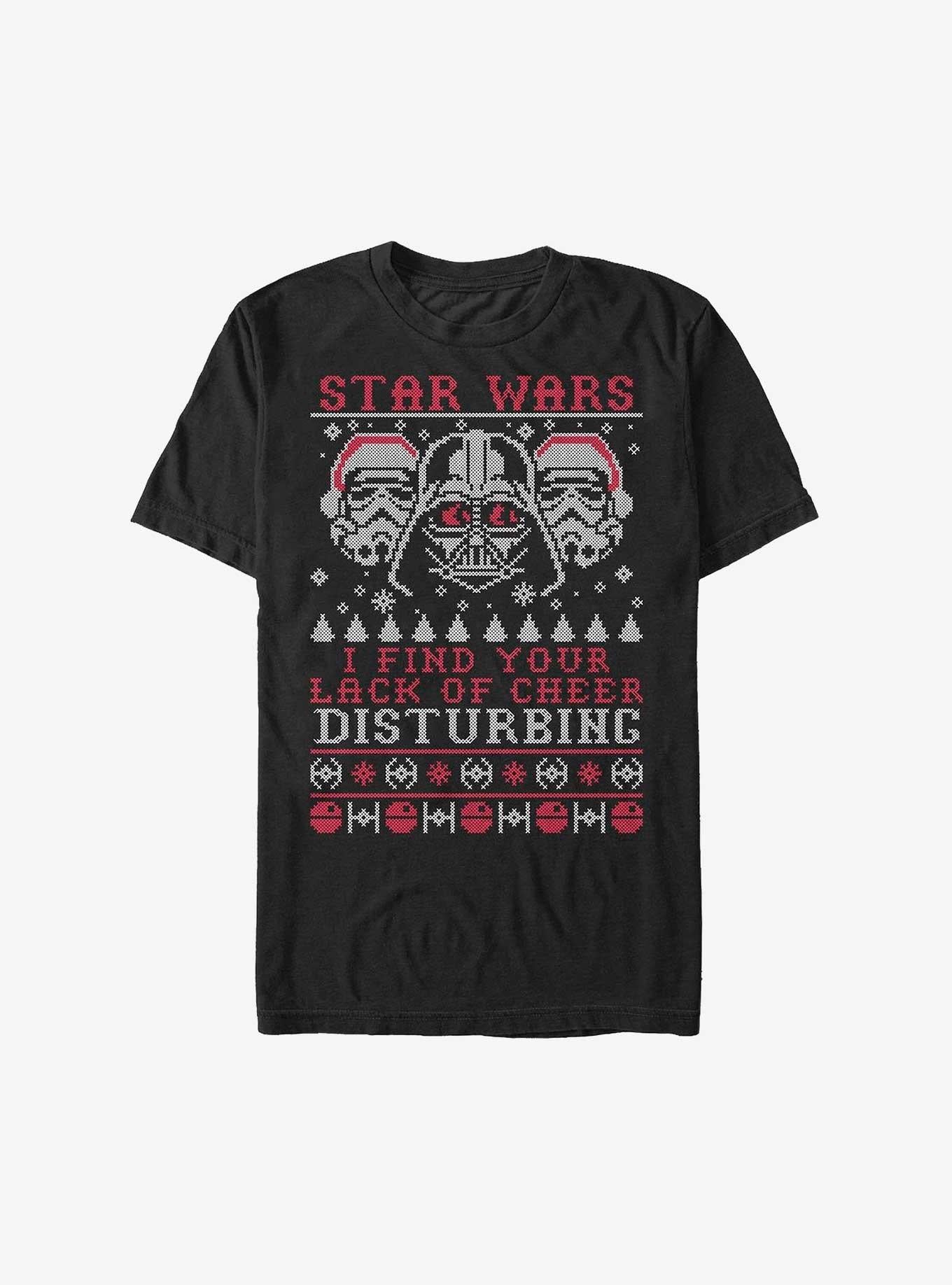 Star Wars Darth Vader Troopers Cheer Ugly Christmas T-Shirt T-Shirt | Aesthetic Graphic | Perfect For Daily Wear
