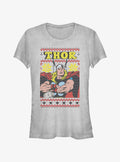 Marvel Thor Asgardian Ugly Christmas Girls T-Shirt T-Shirt | High-Quality Print | High Demand Item
