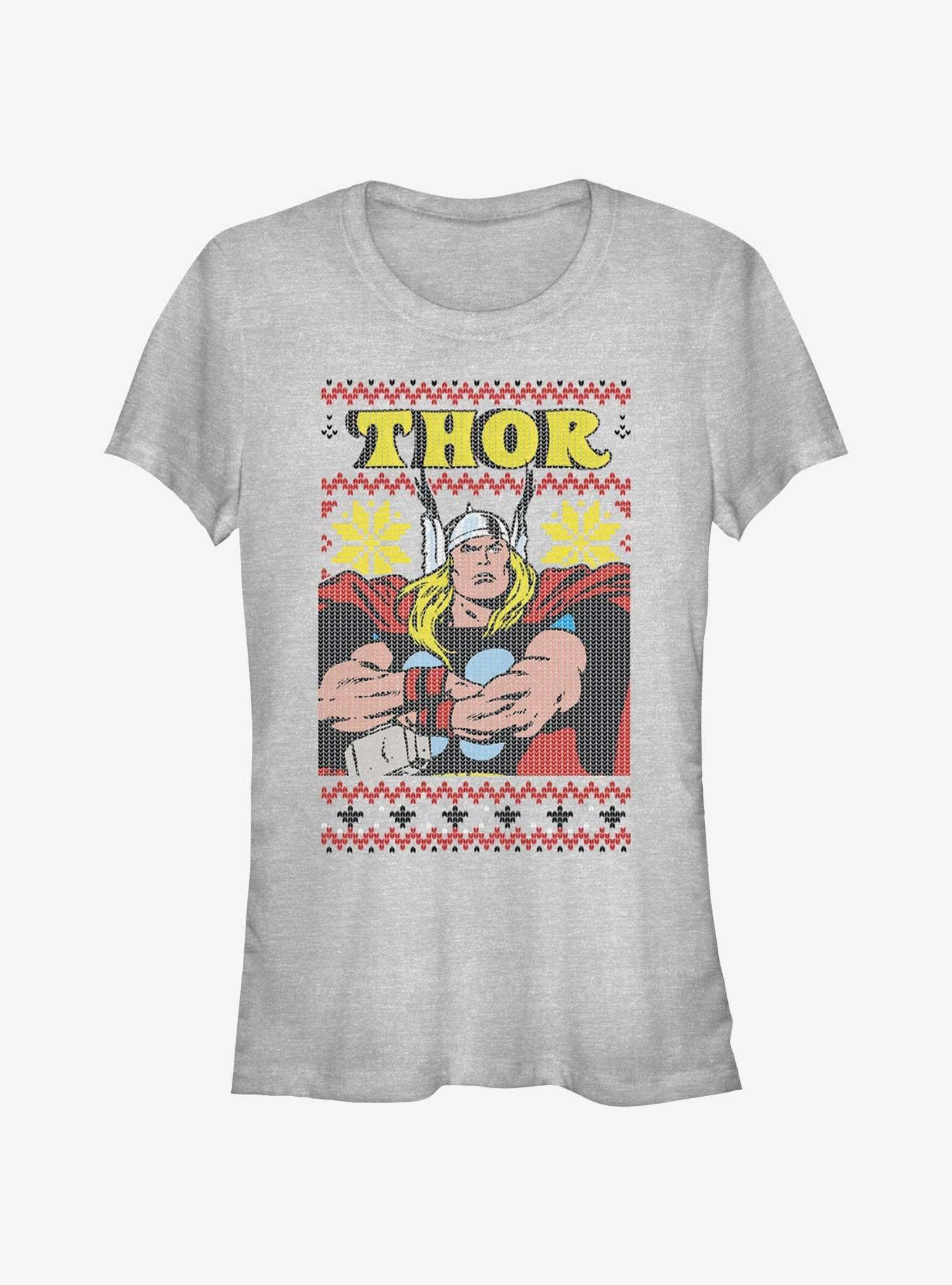 Marvel Thor Asgardian Ugly Christmas Girls T-Shirt T-Shirt | High-Quality Print | High Demand Item