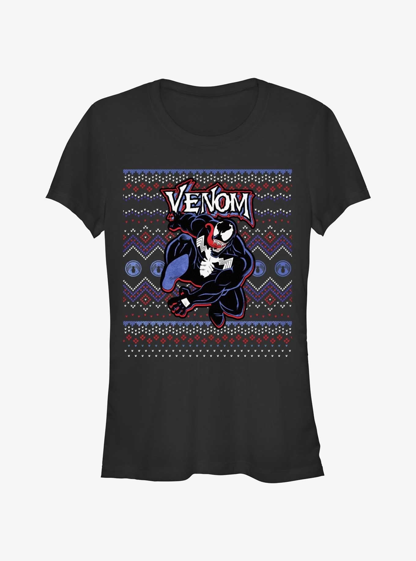Marvel Venom Venomous Ugly Christmas Girls T-Shirt T-Shirt | Exclusive Edition | Must-Have Style