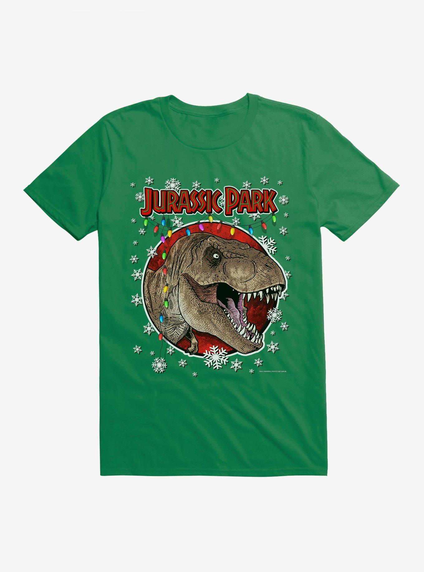 Jurassic Park Christmas Holiday T-Rex T-Shirt T-Shirt | Viral Style | Perfect For Daily Wear