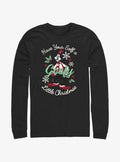 Disney Goofy Little Christmas Black Long-Sleeve T-Shirt T-Shirt | High-Quality Print | Perfect For Daily Wear