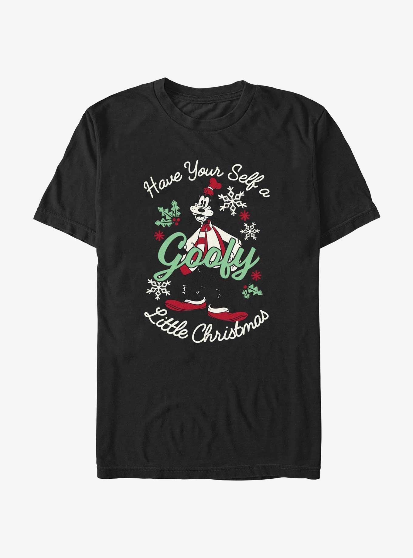 Disney Goofy Little Christmas Black T-Shirt T-Shirt | Exclusive Edition | Must-Have Style