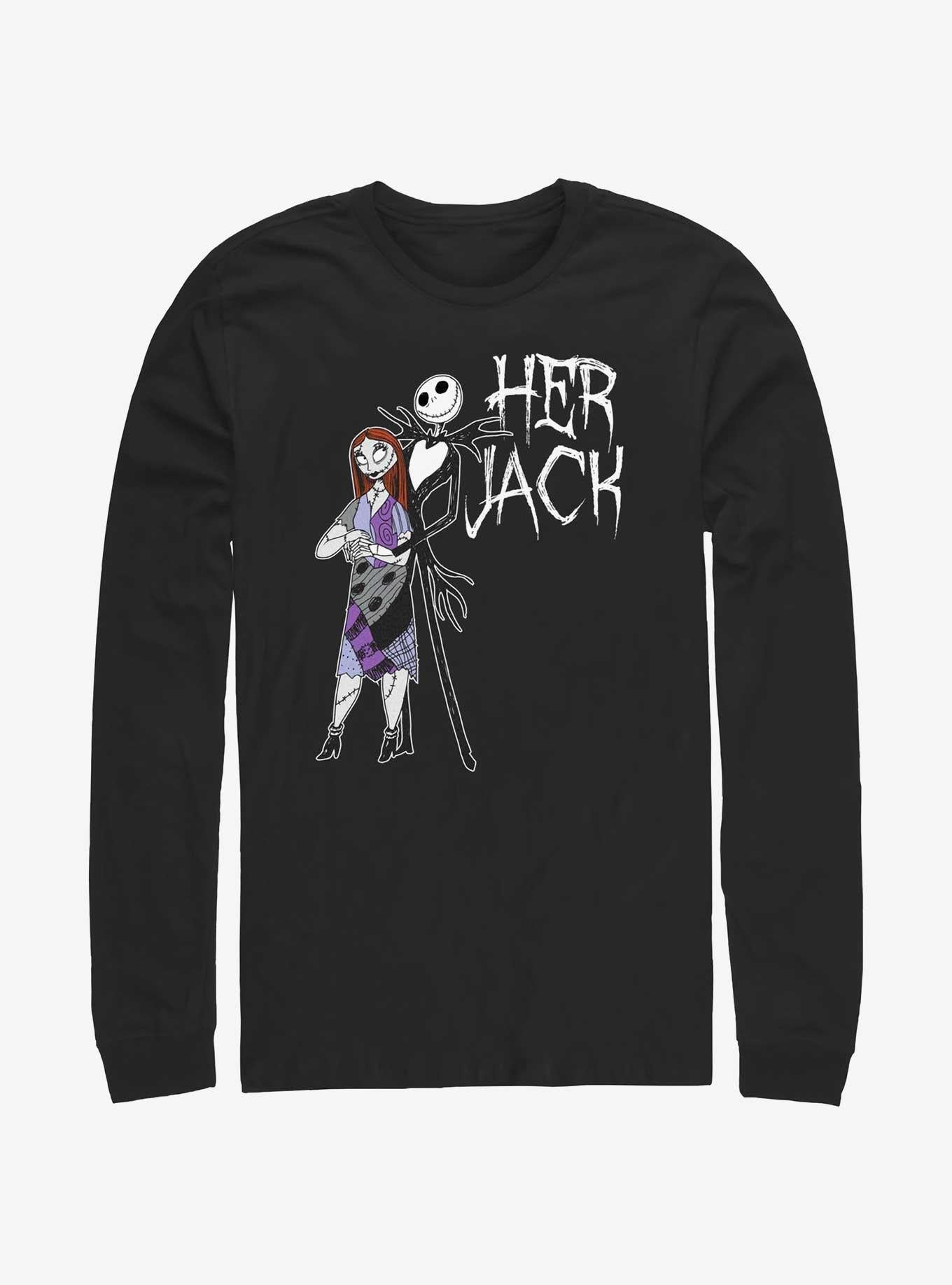 The Nightmare Before Christmas Her Jack Long-sleeve T-shirt | Trendy Graphic Tee | Casual Unisex T-shirt