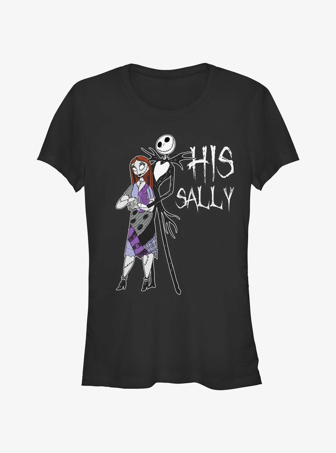 The Nightmare Before Christmas His Sally Girls T-Shirt T-Shirt | High-Quality Print | Perfect For Daily Wear