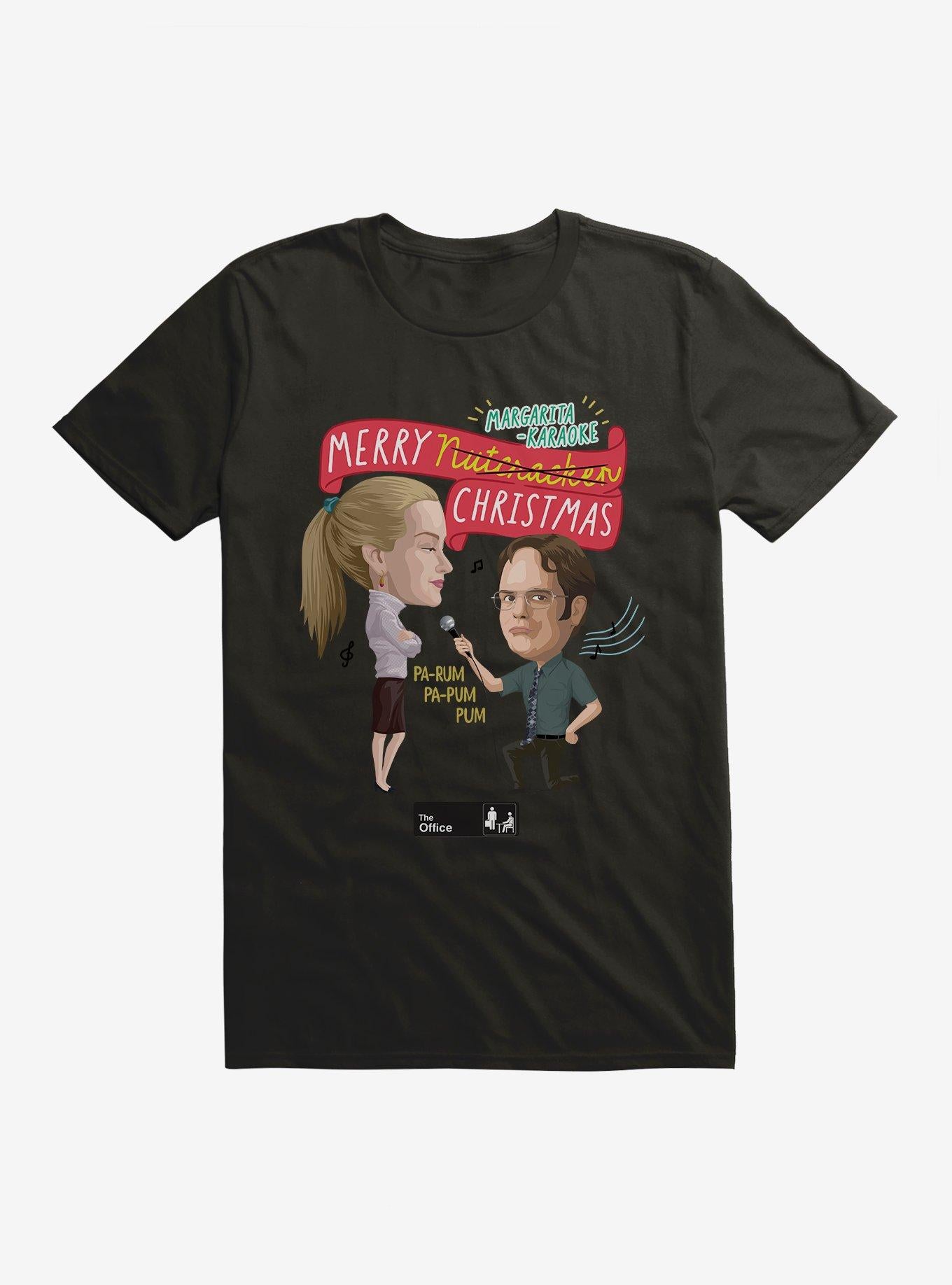The Office Margarita-Karaoke Christmas T-Shirt T-Shirt | Aesthetic Graphic | Must-Have Style
