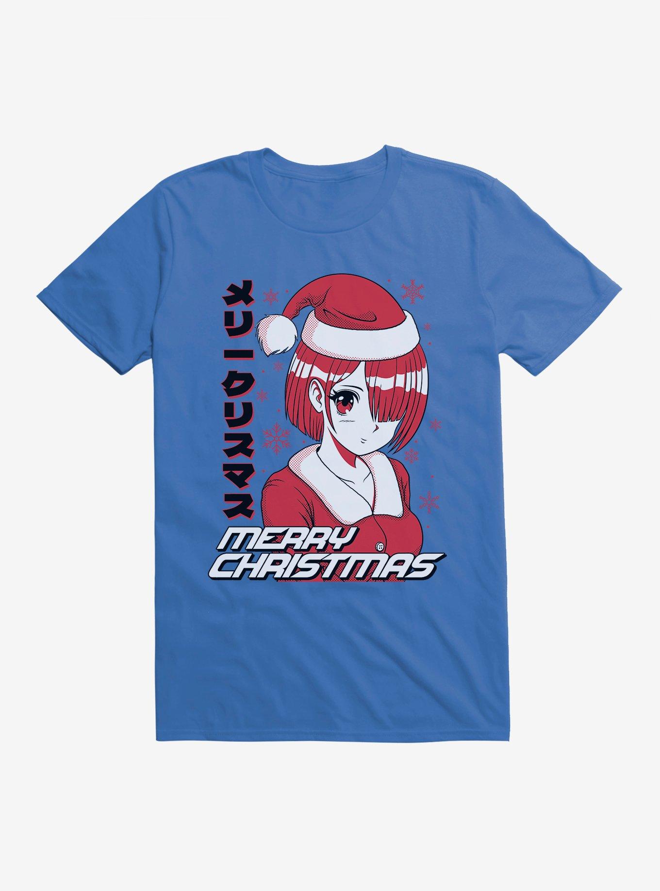 Christmas Anime Merry Christmas T-Shirt T-Shirt | Best-Selling Artwork | Perfect For Daily Wear