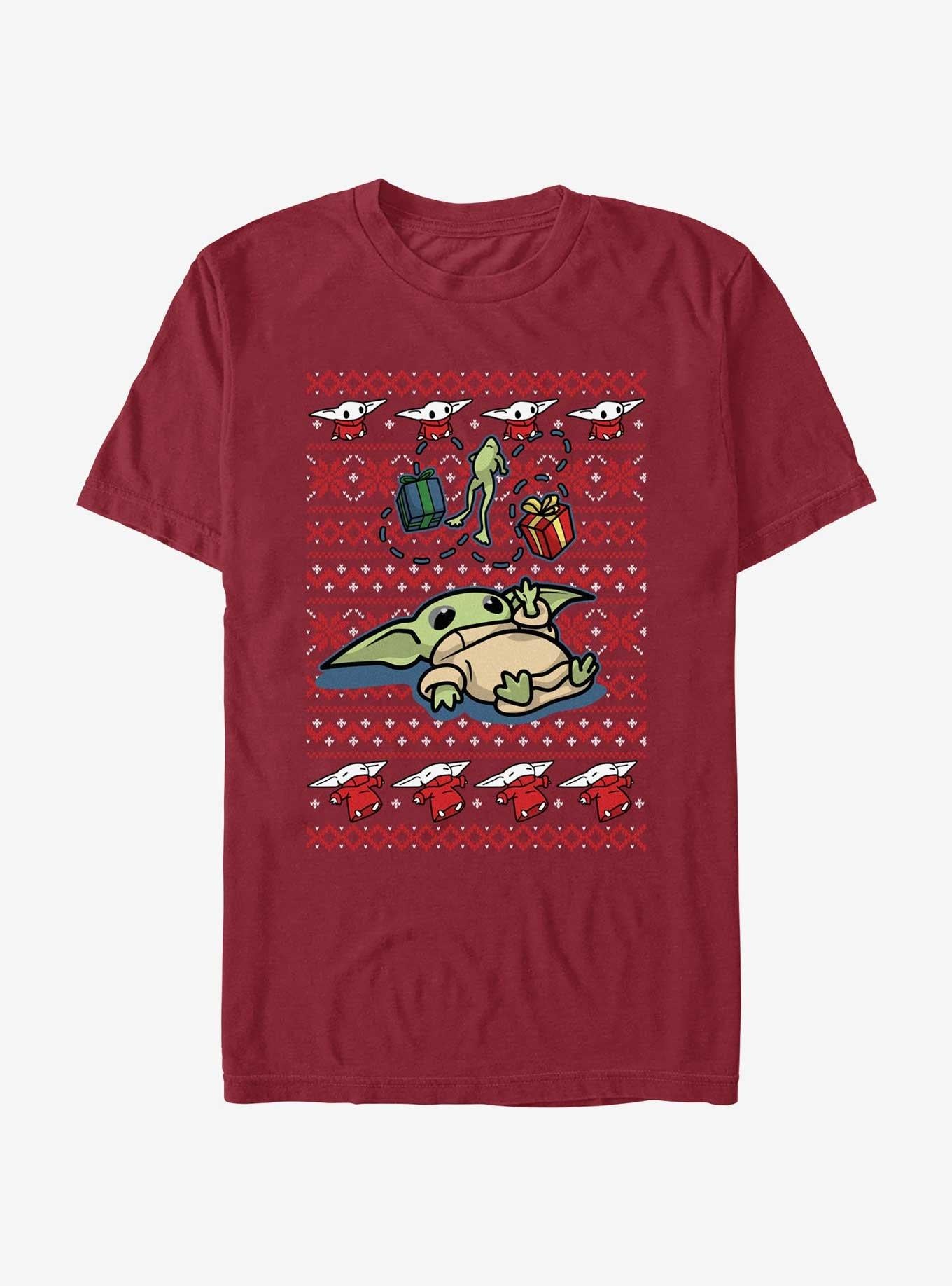 Star Wars The Mandalorian Grogu Gifts Ugly Christmas T-Shirt T-Shirt | Vintage Graphic Vibe | High Demand Item