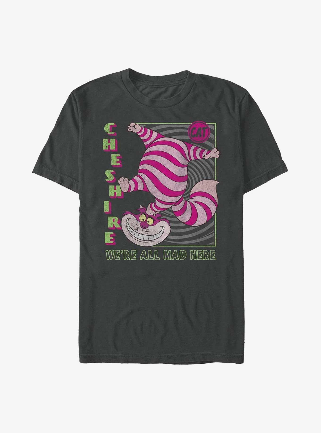 Disney Alice In Wonderland Cheshire Cat We're All Mad Here T-Shirt T-Shirt | Streetwear Vibe | Must-Have Style