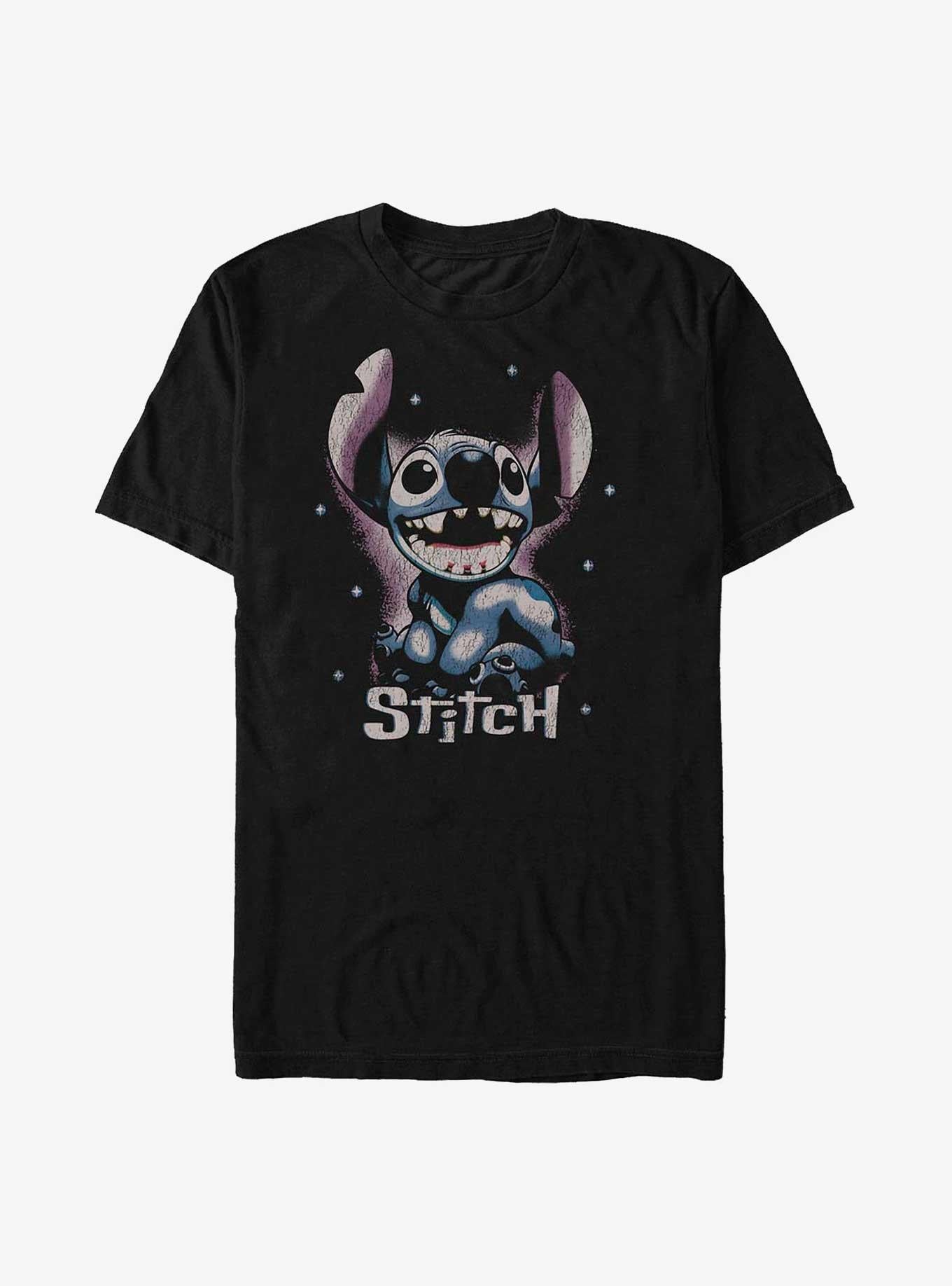 Disney Lilo Stitch Distressed Stitch T-Shirt T-Shirt | Exclusive Art Design | Perfect For Daily Wear