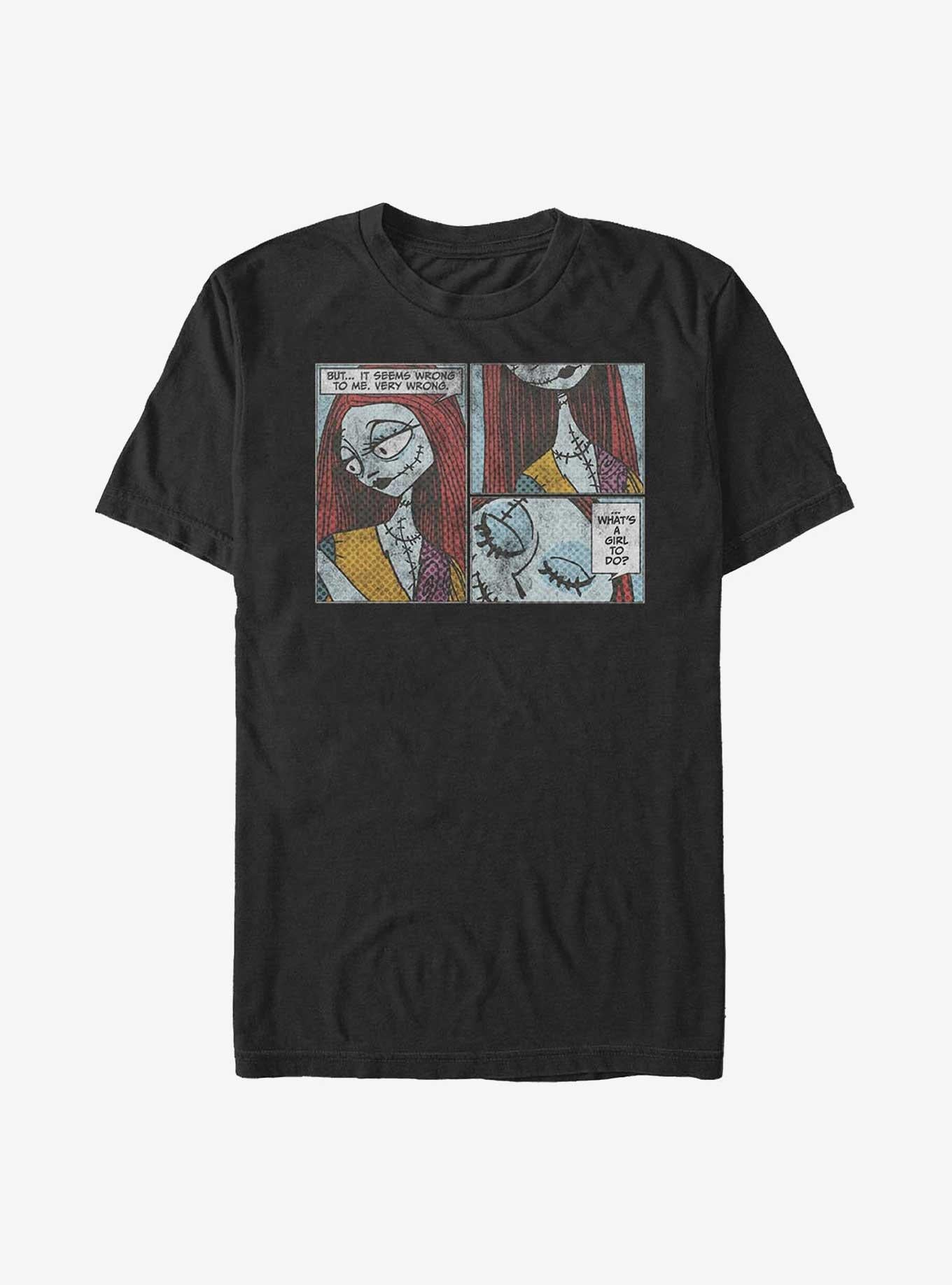 The Nightmare Before Christmas Sally Comic T-shirt | Trendy Graphic Tee | Casual Unisex T-shirt