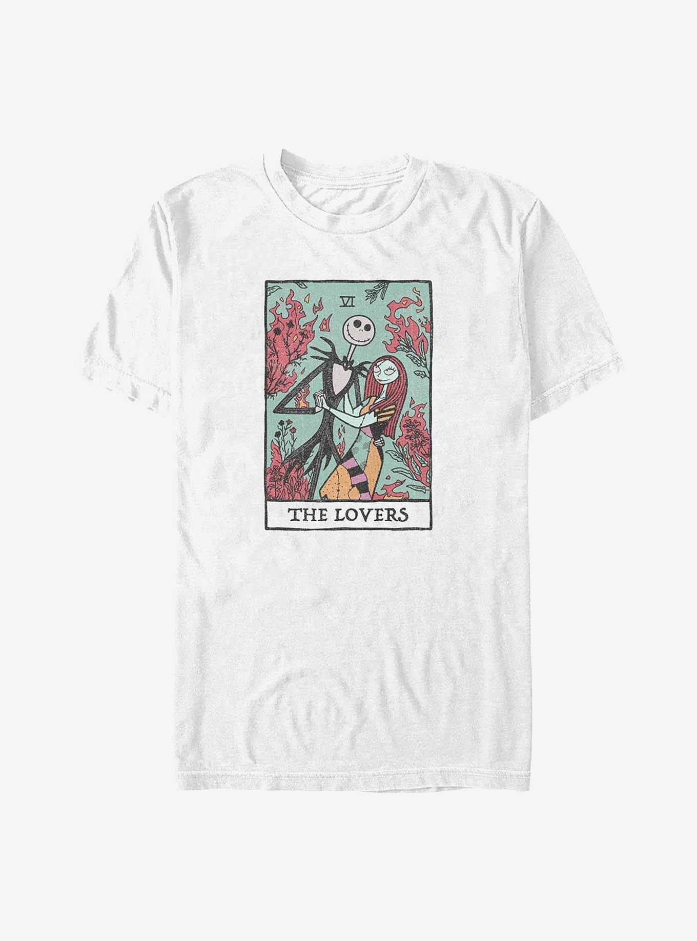 The Nightmare Before Christmas Jack & Sally The Lovers Tarot Card T-Shirt