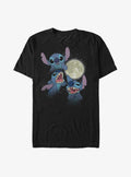 Disney Lilo Stitch Howling Moon Stitch Extra Soft T-Shirt T-Shirt | Fan Favorite Style | Trending Now
