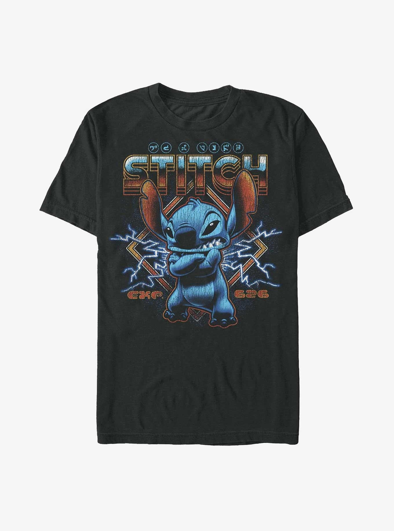 Disney Lilo Stitch Metallic Lightning Experiment 626 Extra Soft T-Shirt T-Shirt | Best-Selling Artwork | Trending Now