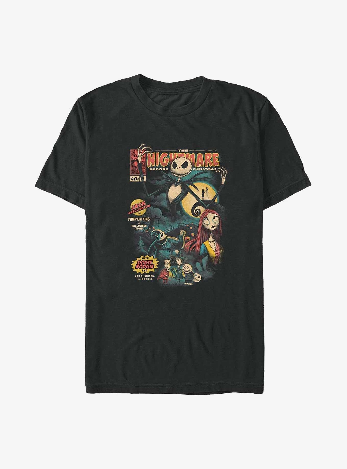 The Nightmare Before Christmas Comic Cover Big Tall T-Shirt T-Shirt | Streetwear Vibe | High Demand Item