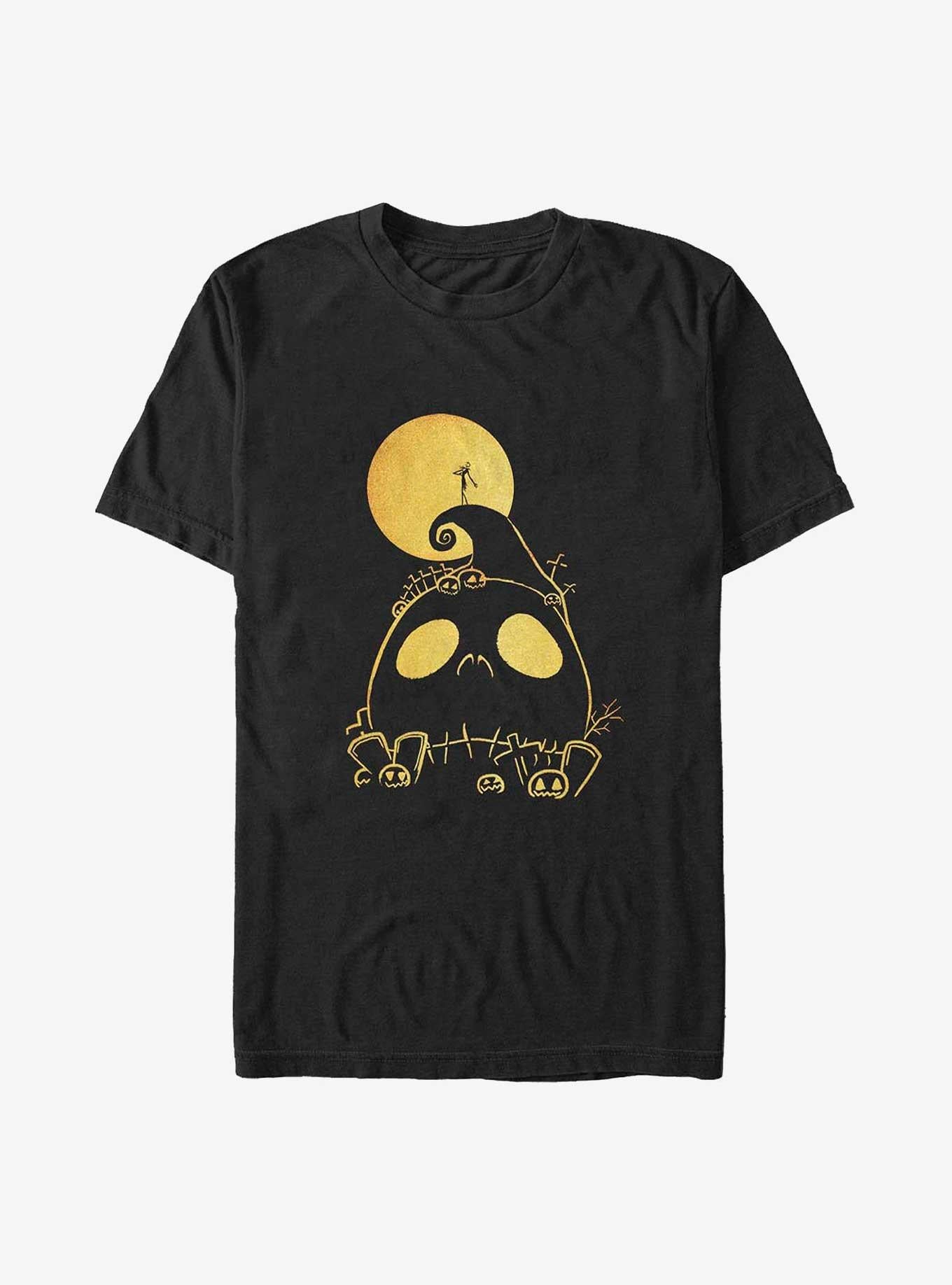 Disney The Nightmare Before Christmas Skull Cemetery Big Tall T-Shirt T-Shirt | Best-Selling Artwork | Trending Now