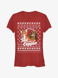 Disney The Fox and the Hound Tod and Copper Ugly Christmas Girls T-Shirt