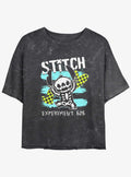 Disney Lilo Stitch Emo Skelestitch Mineral Wash Girls Crop T-Shirt T-Shirt | Fan Favorite Style | Top Pick For Fans