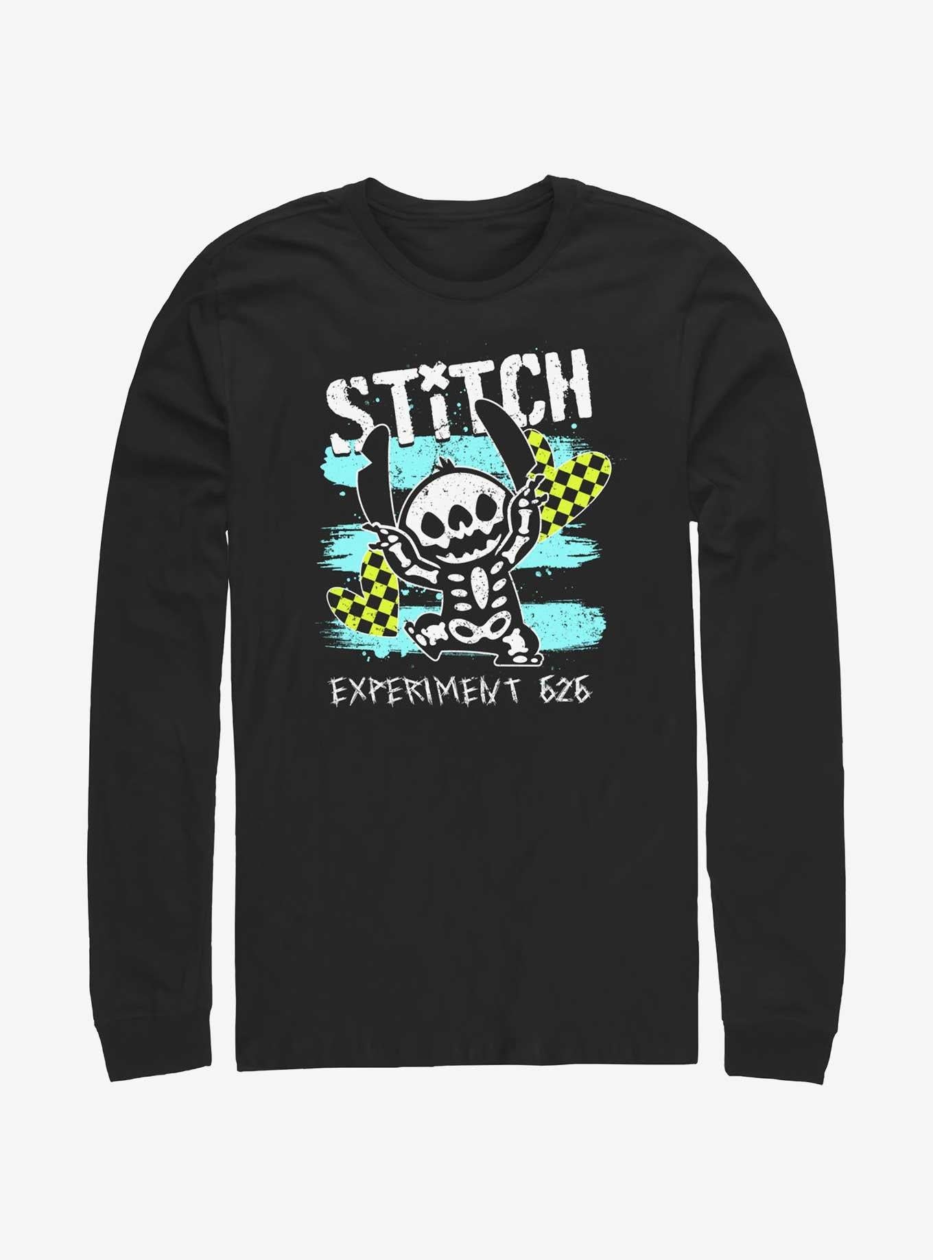 Disney Lilo Stitch Emo Skelestitch Long-Sleeve T-Shirt T-Shirt | Vintage Graphic Vibe | Must-Have Style