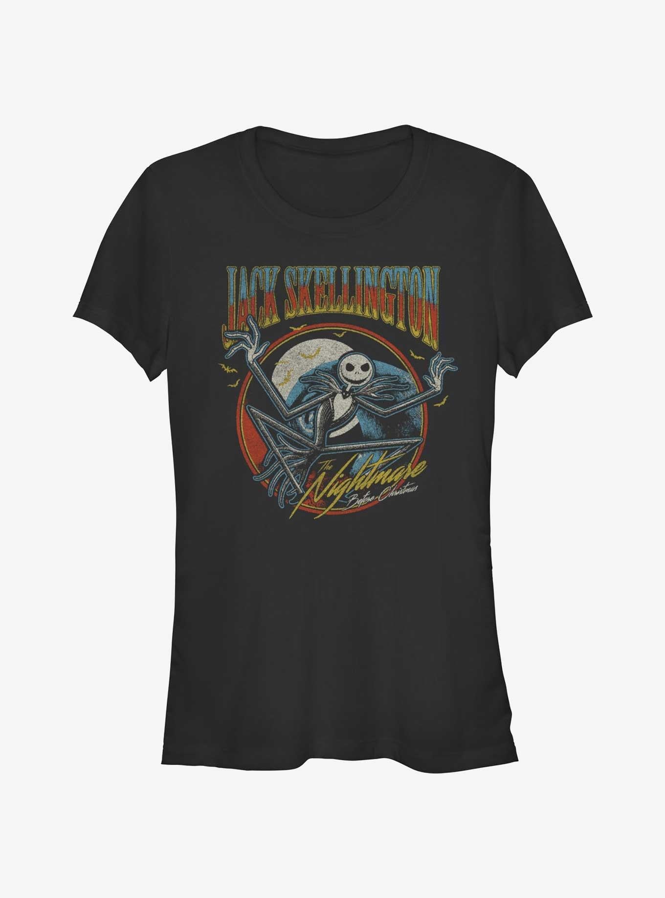 Disney The Nightmare Before Christmas Jack Skellington Badge Girls T-Shirt