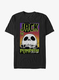 Disney The Nightmare Before Christmas Jack The Pumpkin King Skull Poster T-shirt | Trendy Graphic Tee | Casual Unisex T-shirt