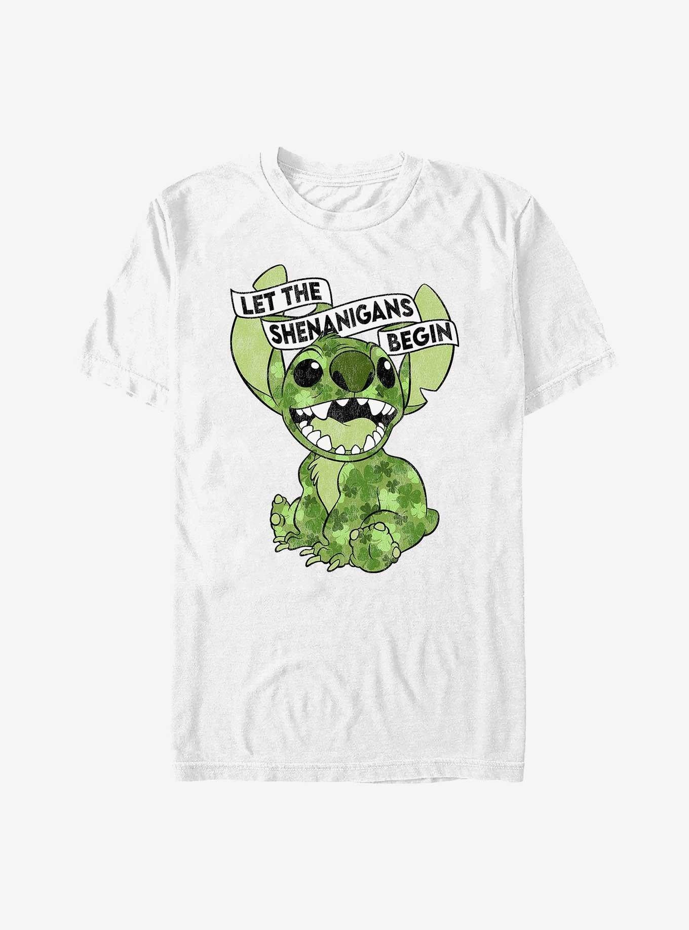 Disney Lilo Stitch Clover Stitch Let The Shenanigans Begin T-Shirt T-Shirt | Best-Selling Design | Great Gift Idea