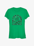 Star Wars The Mandalorian Luck Is Strong Girls T-Shirt | Premium Unisex T-Shirt, Trending Graphic Tee