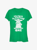 Star Wars The Mandalorian Strong With Luck Girls T-Shirt | Premium Unisex T-Shirt, Trending Graphic Tee