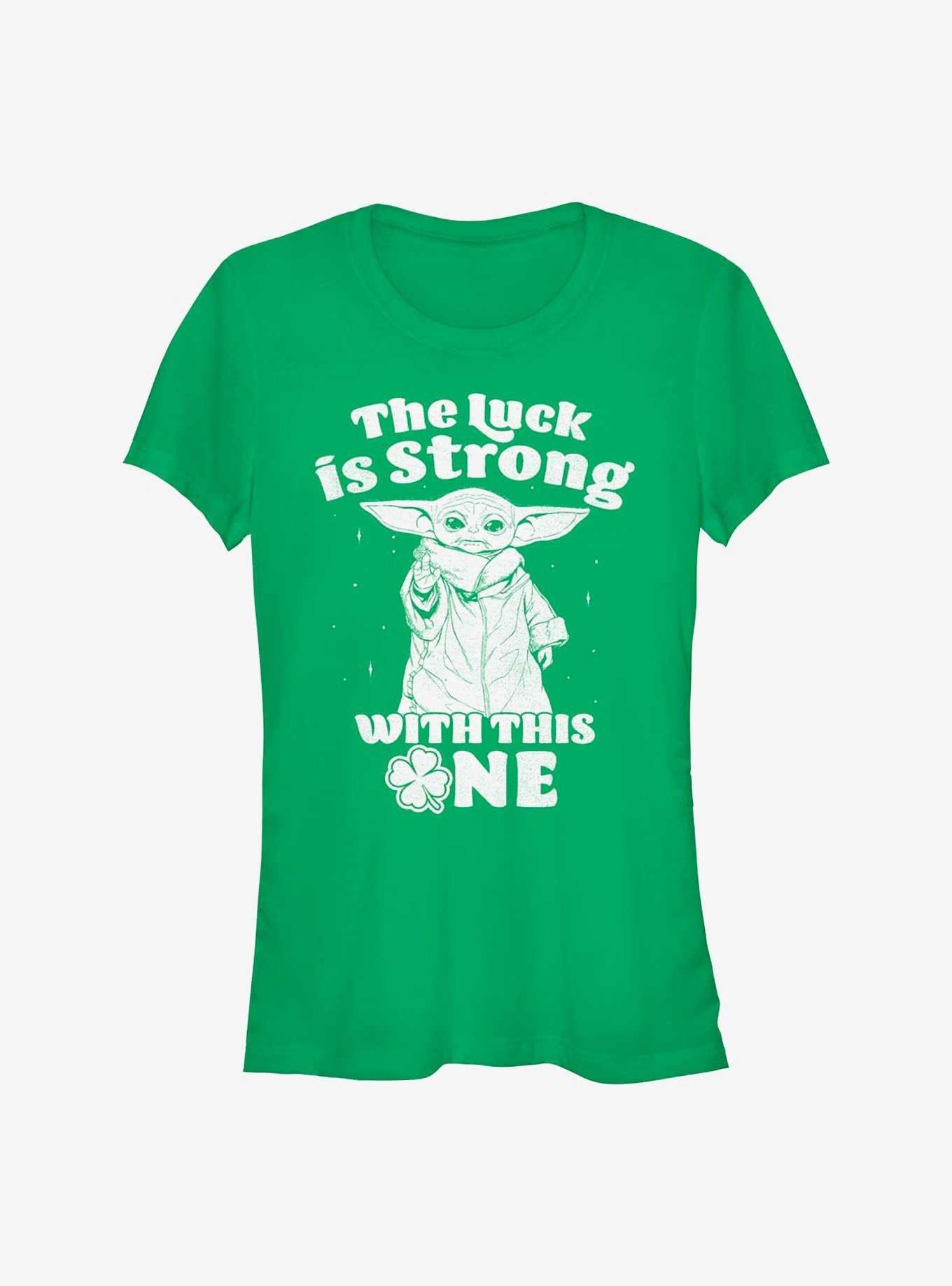 Star Wars The Mandalorian Strong With Luck Girls T-Shirt | Premium Unisex T-Shirt, Trending Graphic Tee