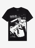 Chainsaw Man Jumbo Denji Black White T Shirt