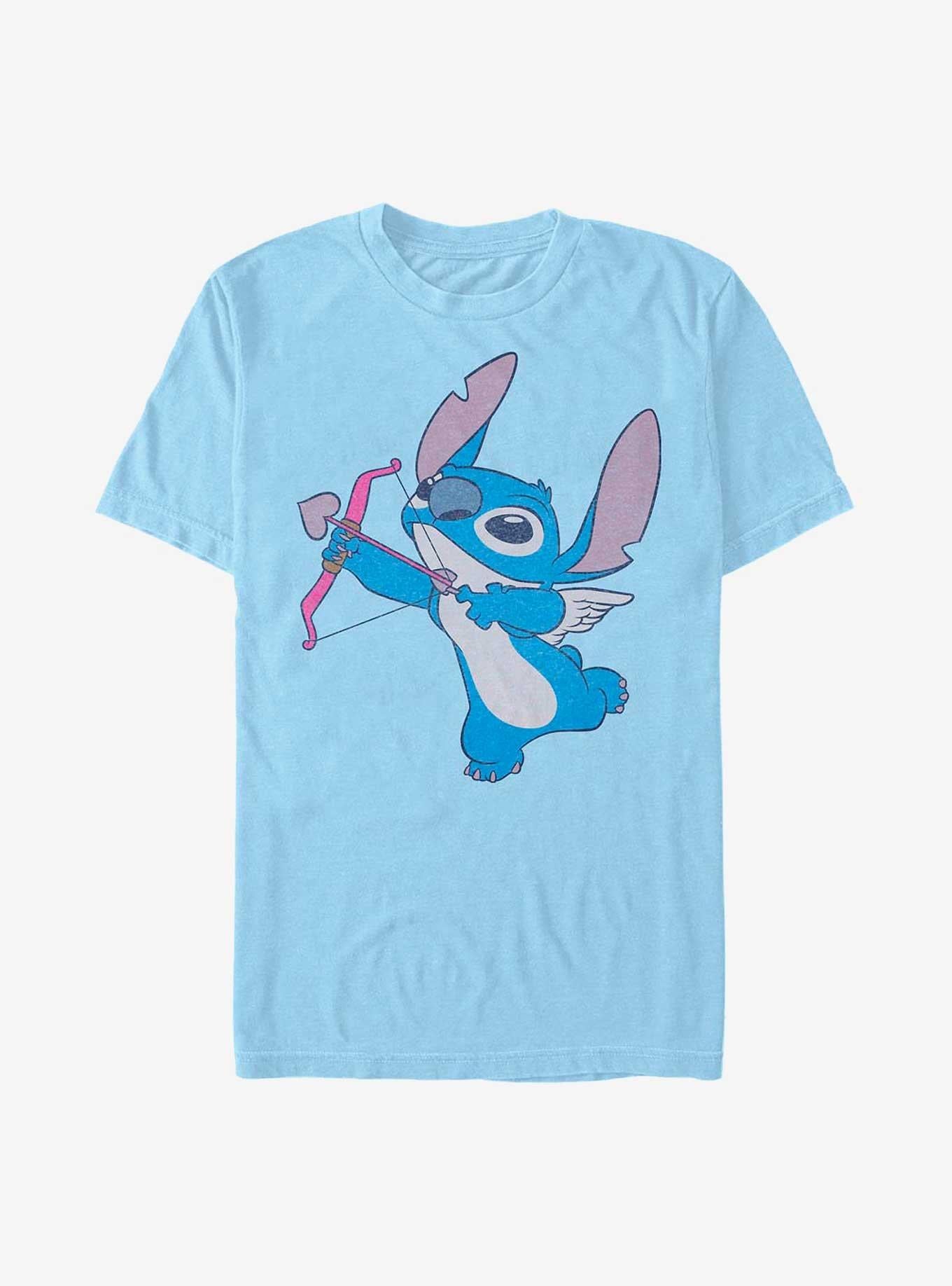 Disney Lilo Stitch Love Shot Cupid Stitch Extra Soft T-Shirt T-Shirt | Premium Graphic | Top Pick For Fans