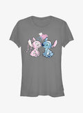 Disney Lilo Stitch Angel Loves Stitch Girls T-Shirt T-Shirt | High-Quality Print | Perfect For Daily Wear