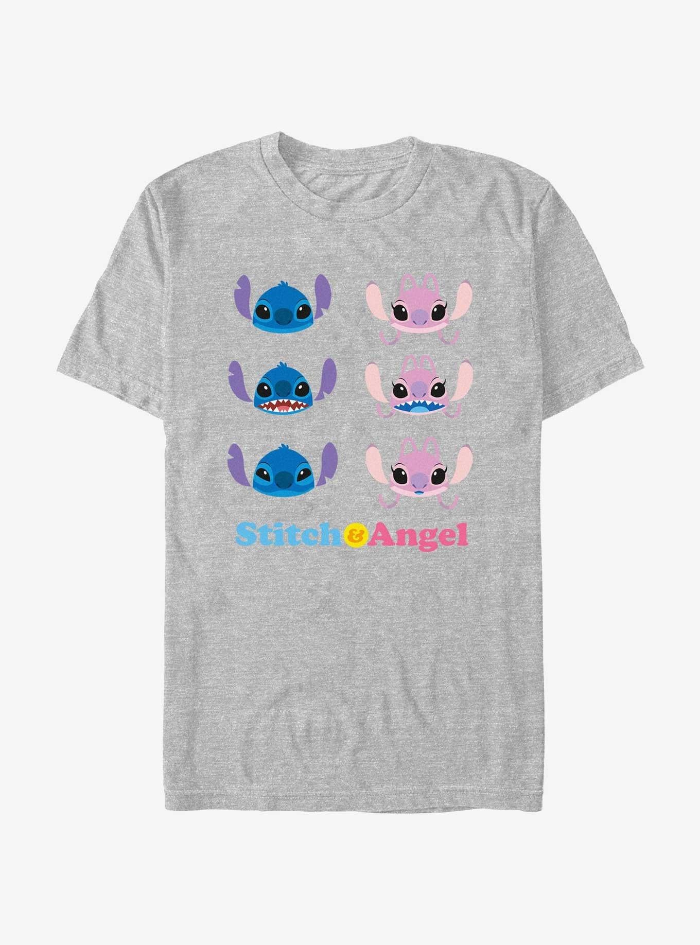 Disney Lilo Stitch Angel Stitch Faces T-Shirt T-Shirt | Bold Graphic Edition | High Demand Item