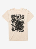 Studio Ghibli Howl's Moving Castle Icons Mineral Wash T-Shirt T-Shirt | Aesthetic Graphic | Top Pick For Fans