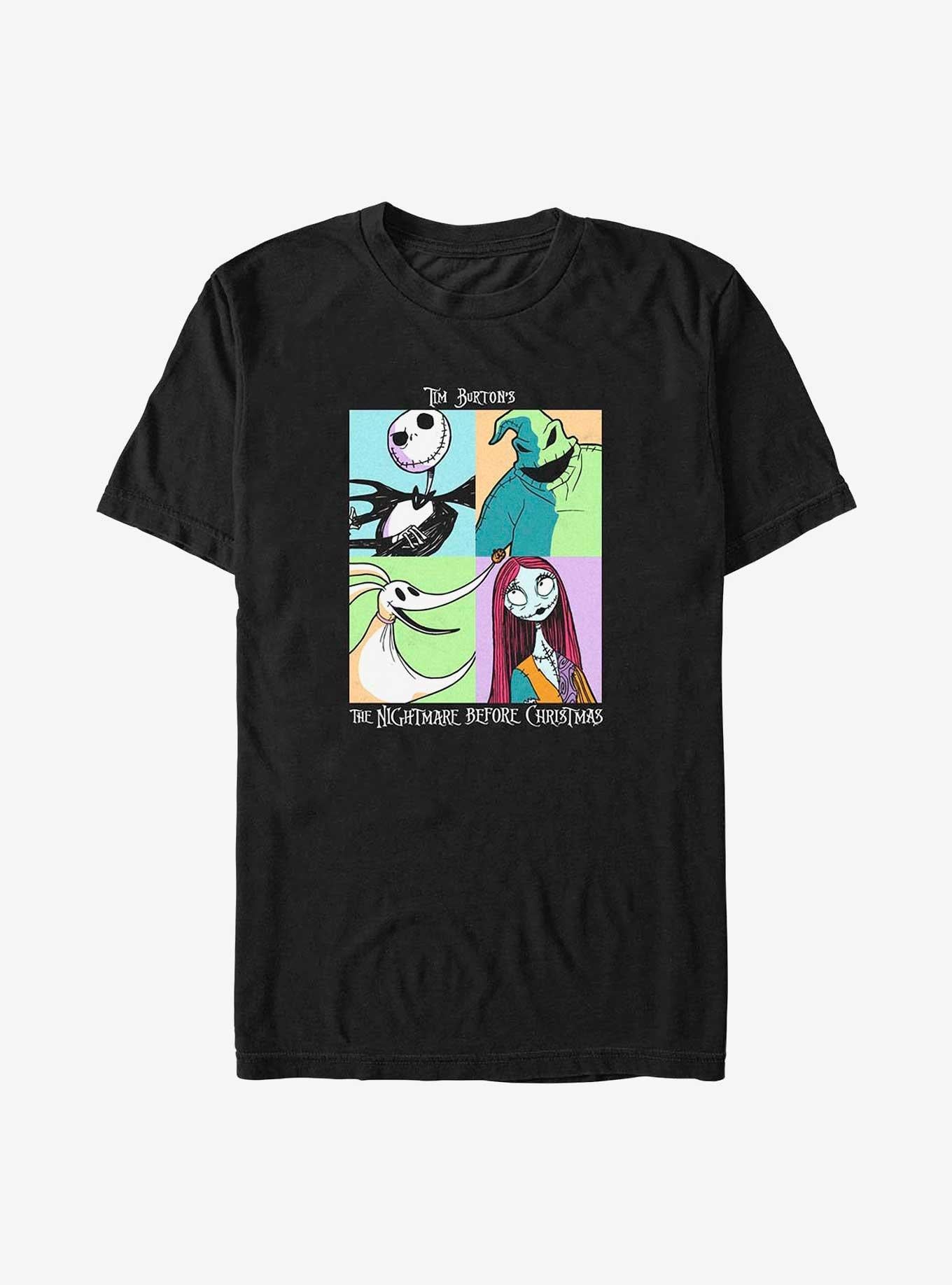 Disney The Nightmare Before Christmas Spooky Squares Big Tall T-Shirt T-Shirt | Exclusive Edition | Great Gift Idea