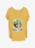 Disney The Nightmare Before Christmas Jack And Sally Snow Globe Girls T-Shirt Plus Size T-Shirt | Aesthetic Graphic | Perfect For Daily Wear