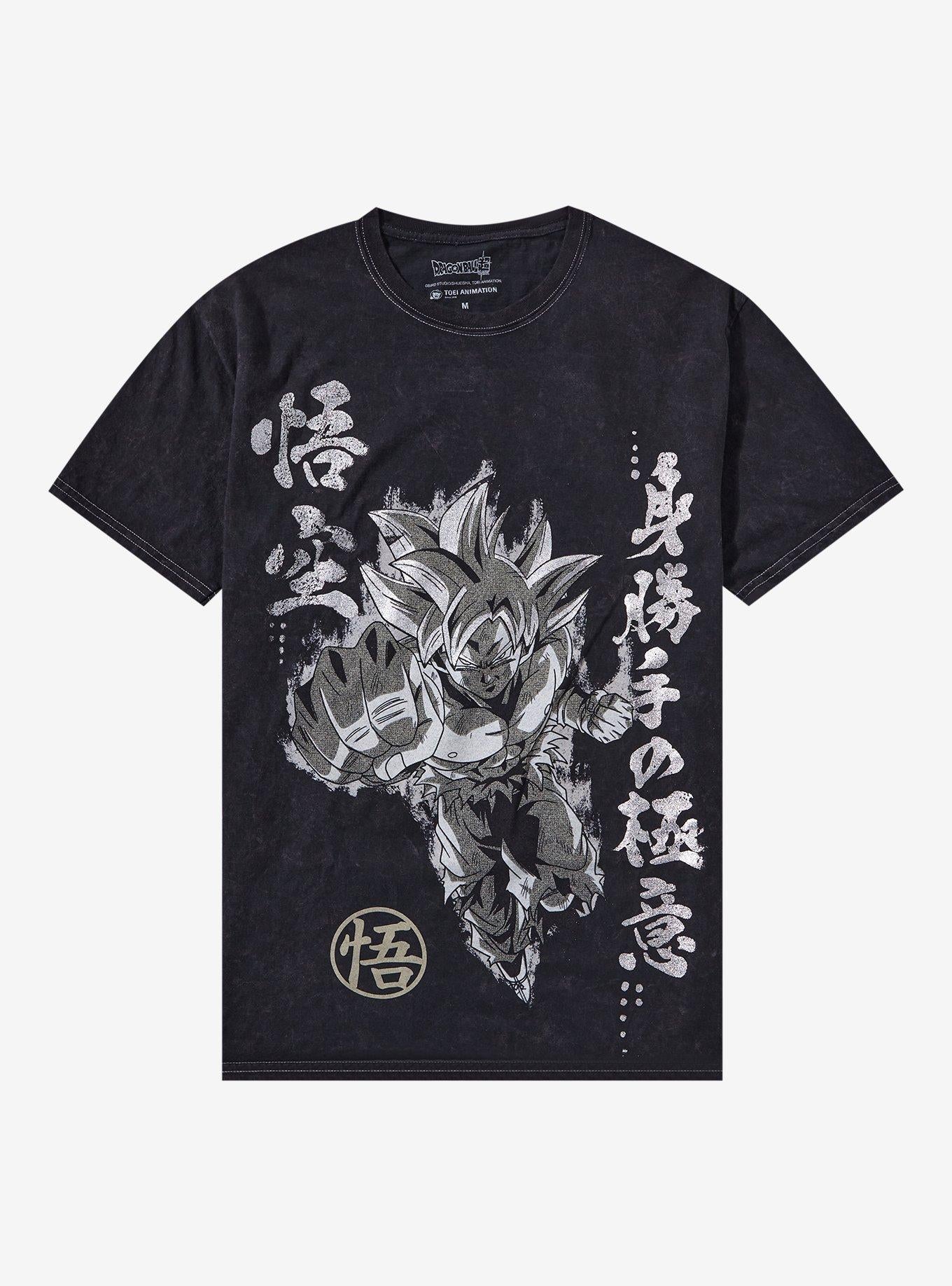 Dragon Ball Super Goku Foil Mineral Wash T Shirt