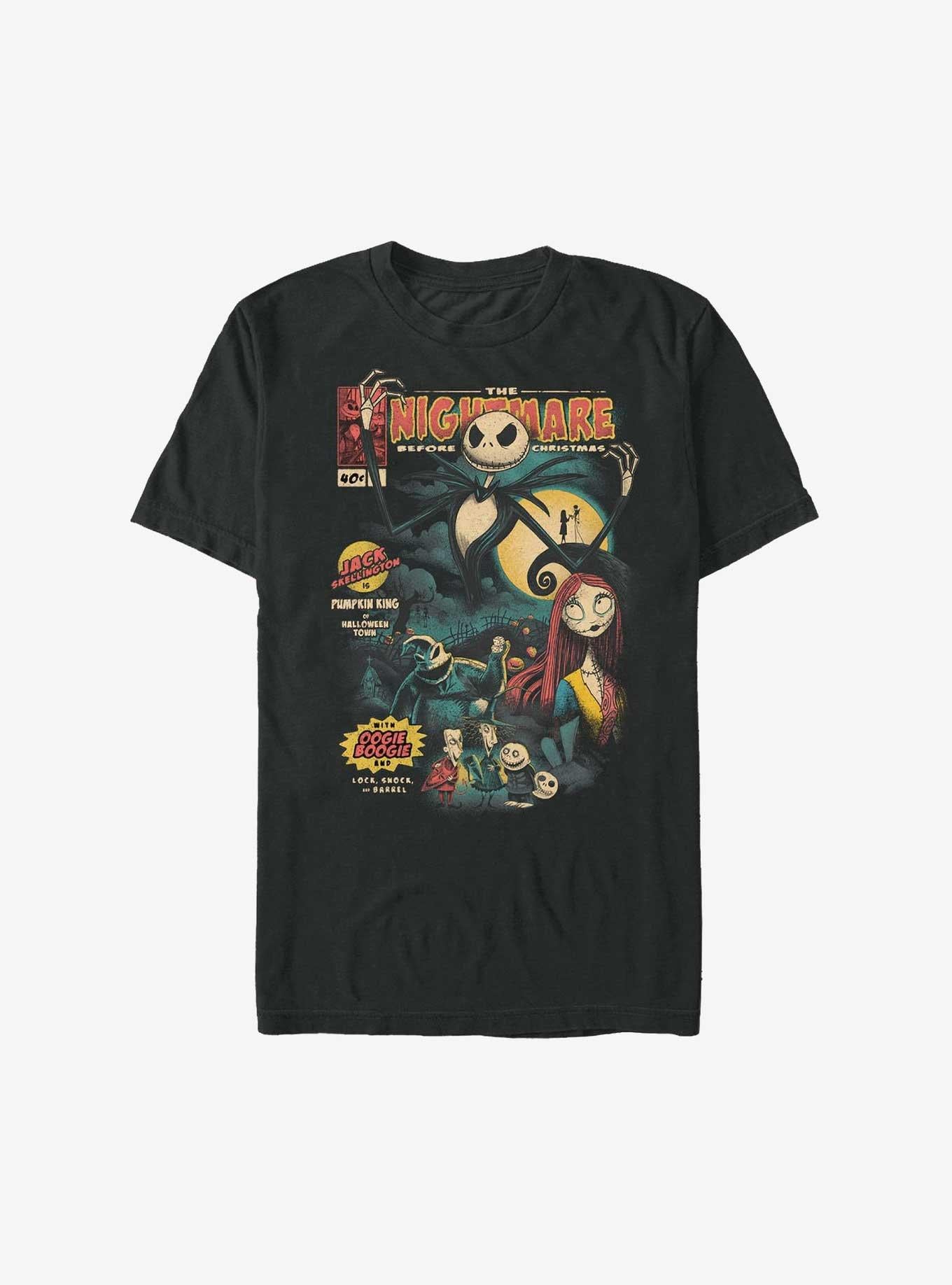 The Nightmare Before Christmas Comic Cover Extra Soft T-Shirt T-Shirt | Exclusive Edition | High Demand Item