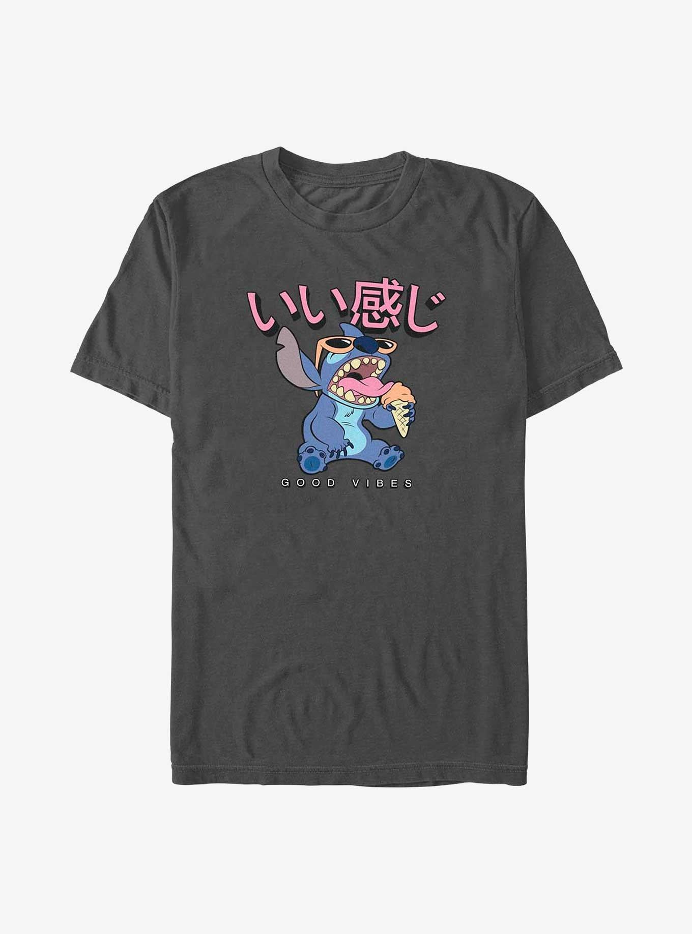 Disney Lilo Stitch Ice Cream Good Vibes T-Shirt T-Shirt | Top Trending Artwork | Great Gift Idea