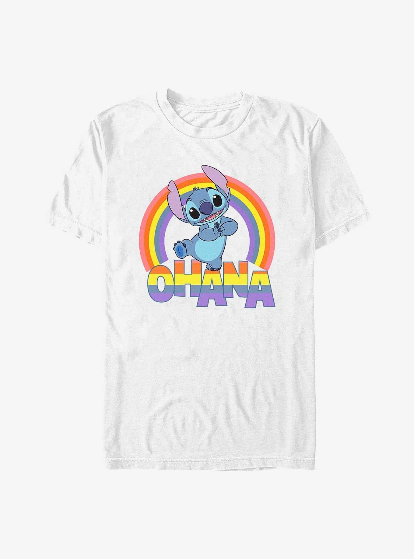 Disney Lilo & Stitch Rainbow Ohana T-Shirt