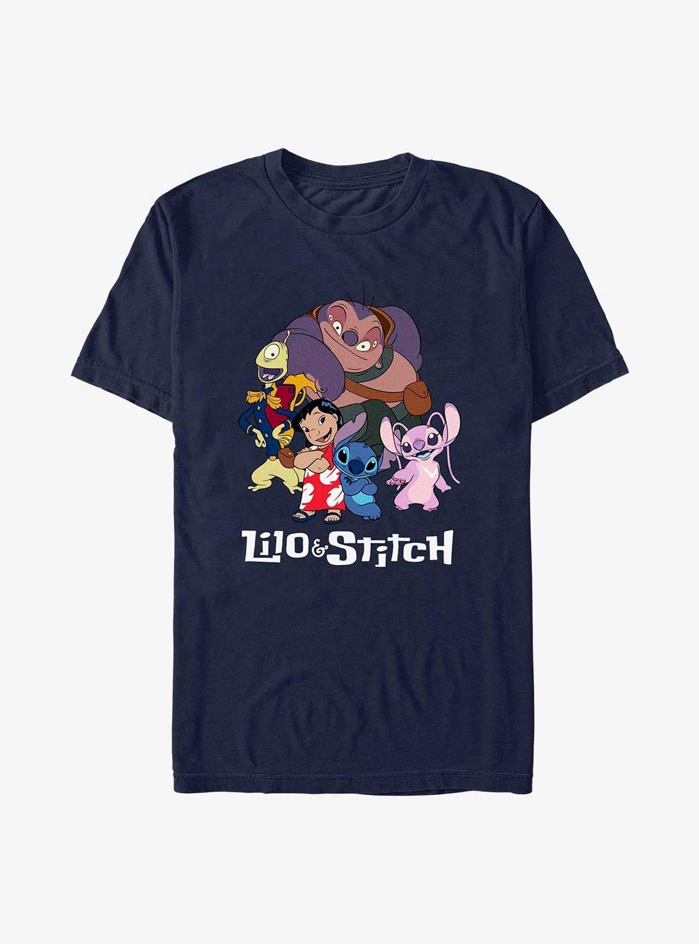 Disney Lilo Stitch Family Photo T-Shirt T-Shirt | Bold Graphic Edition | Perfect For Daily Wear