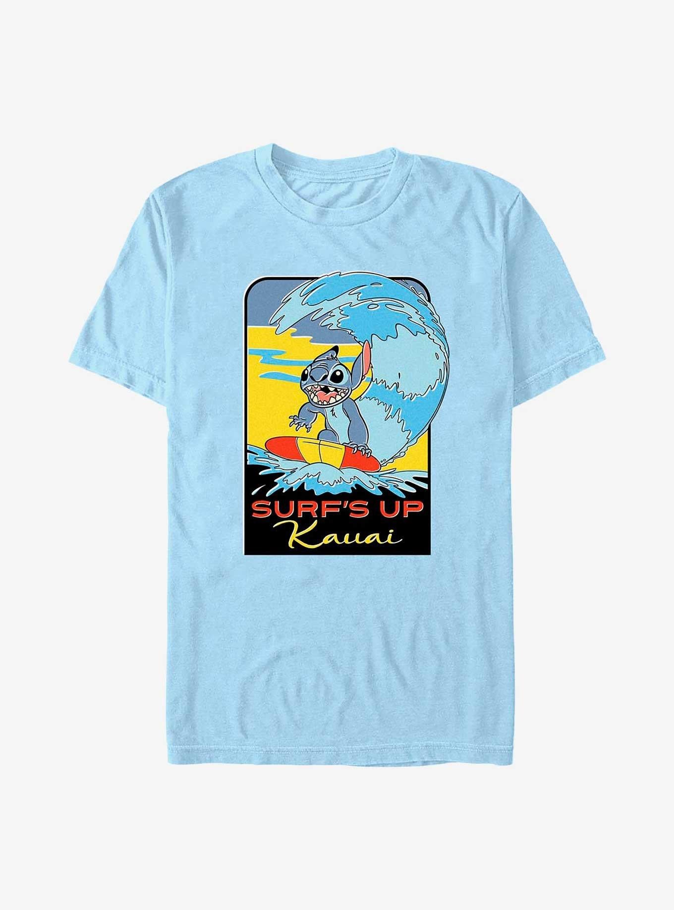 Disney Lilo Stitch Surf's Up Kauai Destination T-Shirt T-Shirt | Premium Graphic | High Demand Item