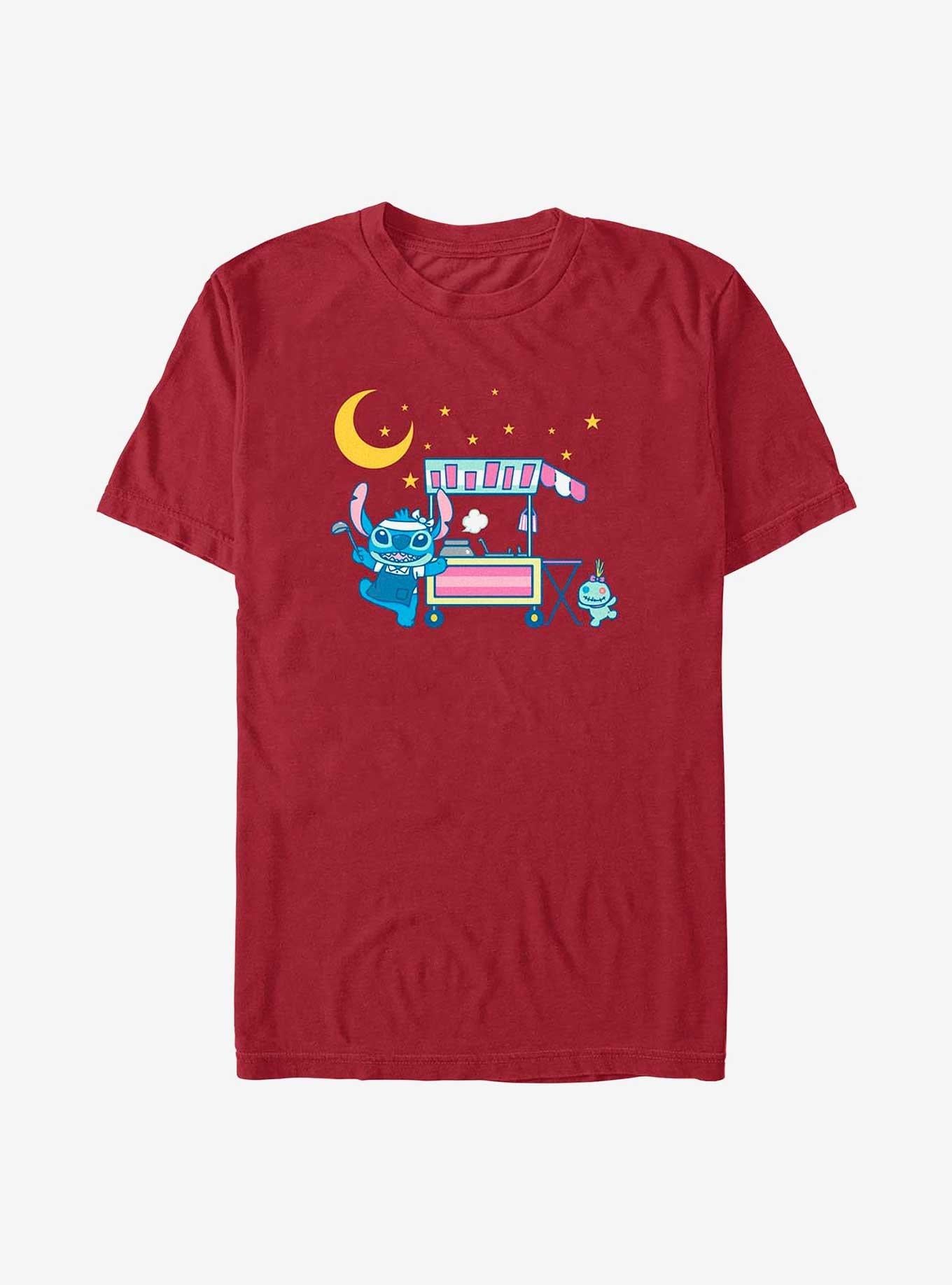 Disney Lilo Stitch Chinese Street Food T-Shirt T-Shirt | Best-Selling Design | High Demand Item