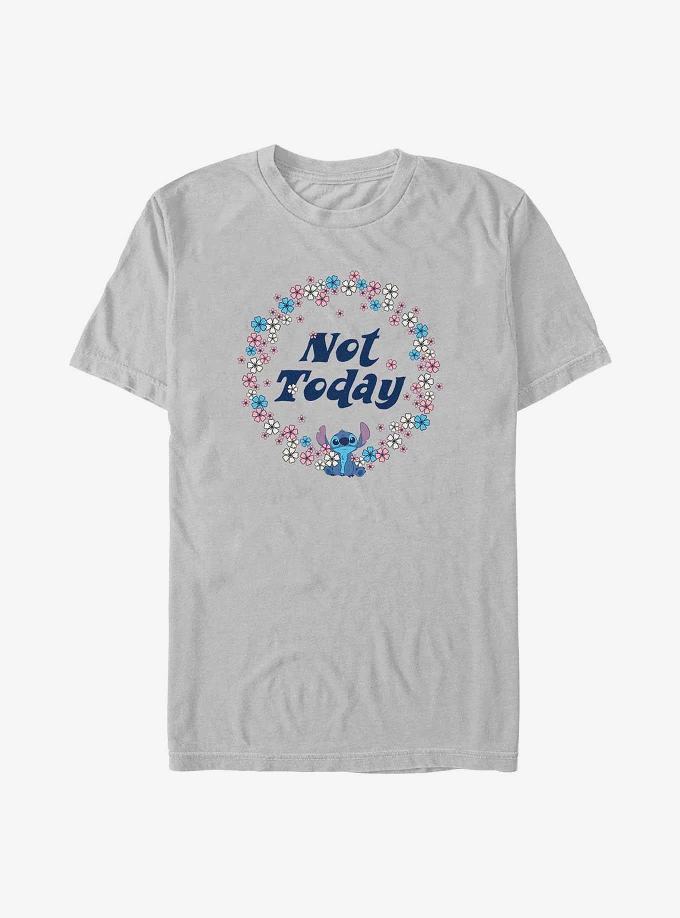 Disney Lilo Stitch Floral Not Today T-Shirt T-Shirt | Bold Graphic Edition | Great Gift Idea