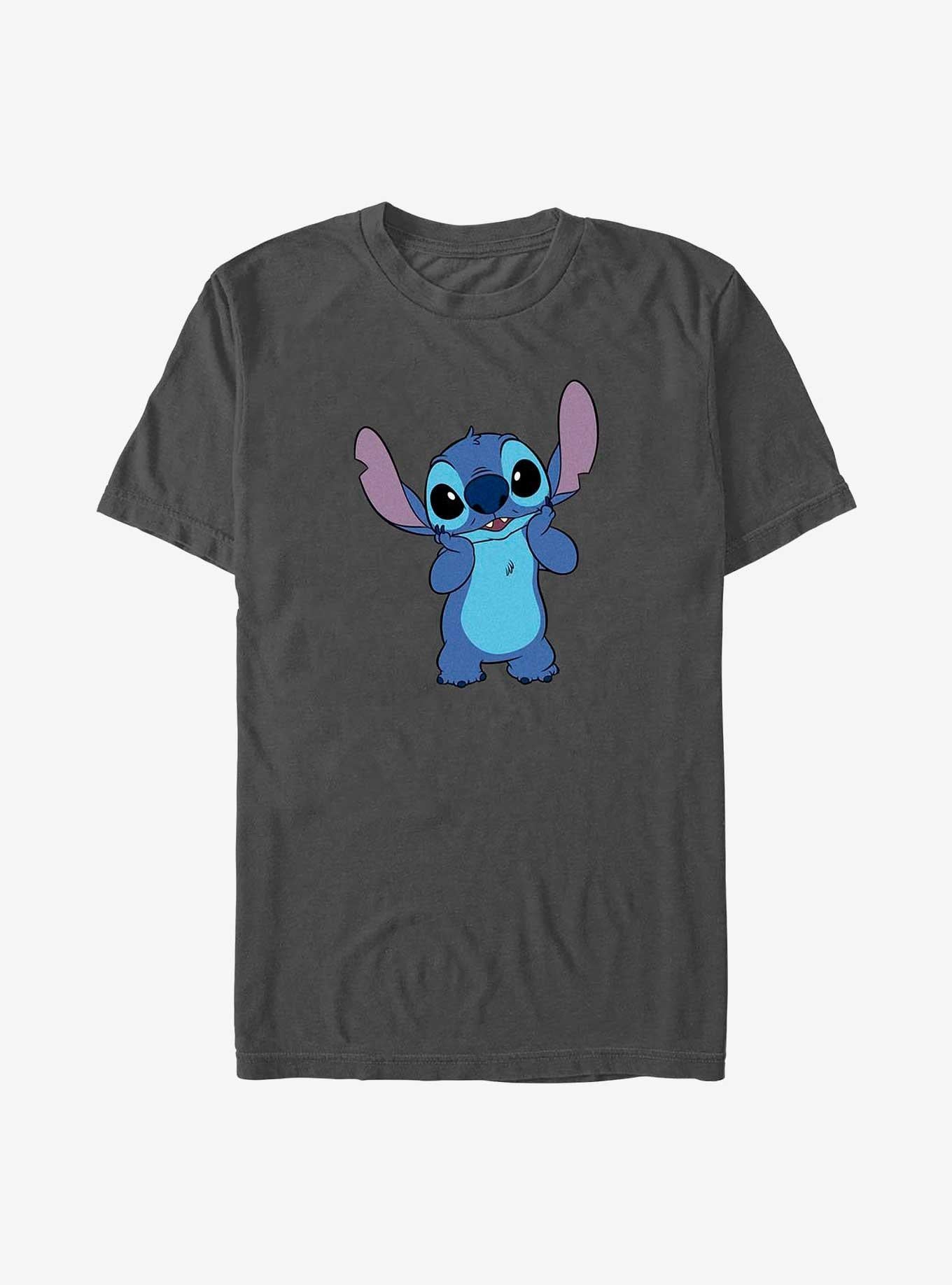 Disney Lilo Stitch Bashful Cute Stitch T-Shirt T-Shirt | High-Quality Print | High Demand Item